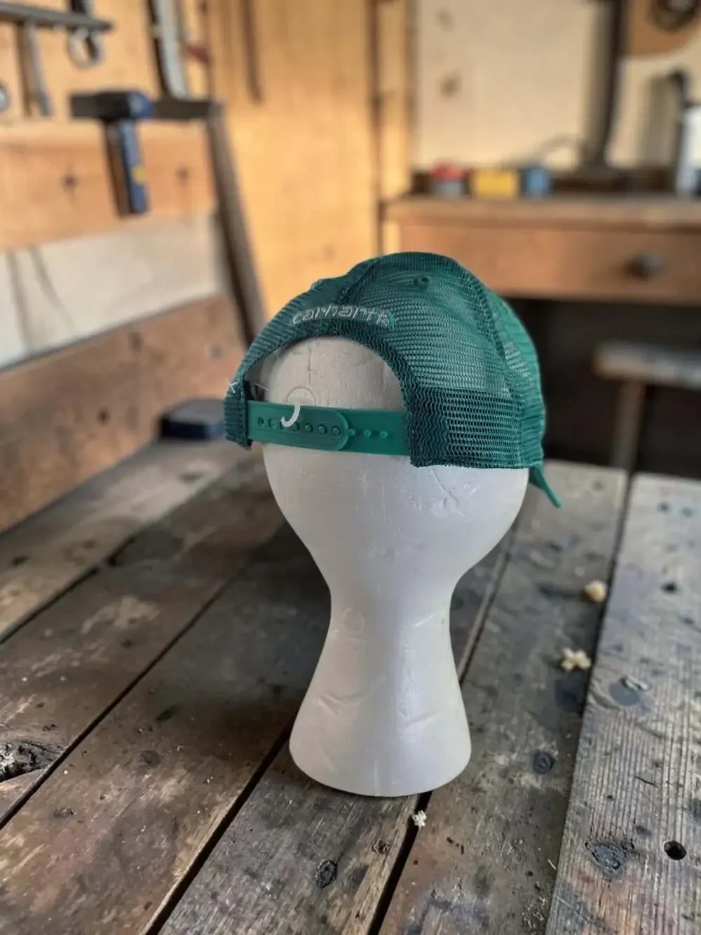 Carhartt AH0286 Mesh-Back Canvas Trucker Cap in Teal